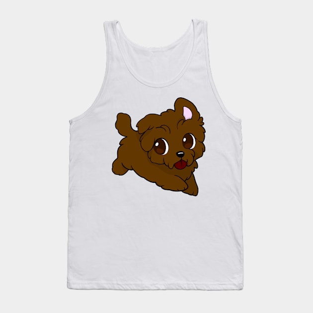 cute browne puppy Tank Top by LillyTheChibi